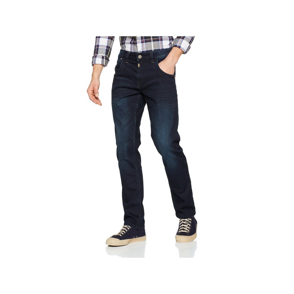 TIMEZONE 5-Pocket-Jeans dunkel-blau (1-tlg)