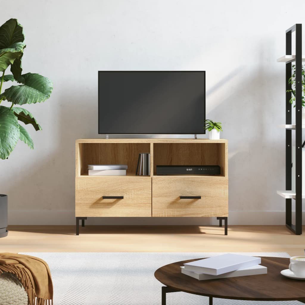 furnicato TV-Schrank Sonoma-Eiche 80x36x50 cm Holzwerkstoff