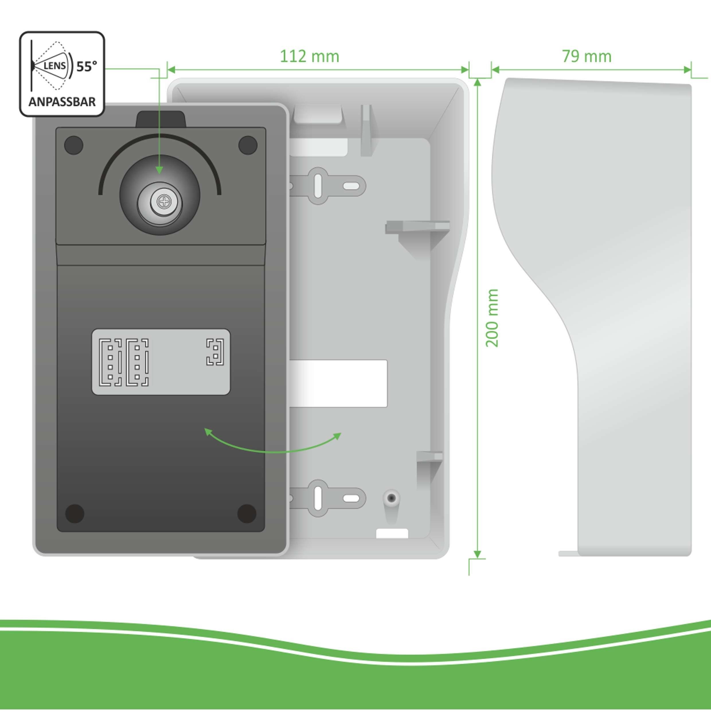 Thumbnail - Elro Video-Türsprechanlage DV477IP2 (Innenbereich, Außenbereich, 3-tlg., Video Gegensprechanlage mit 2 Monitoren und App...