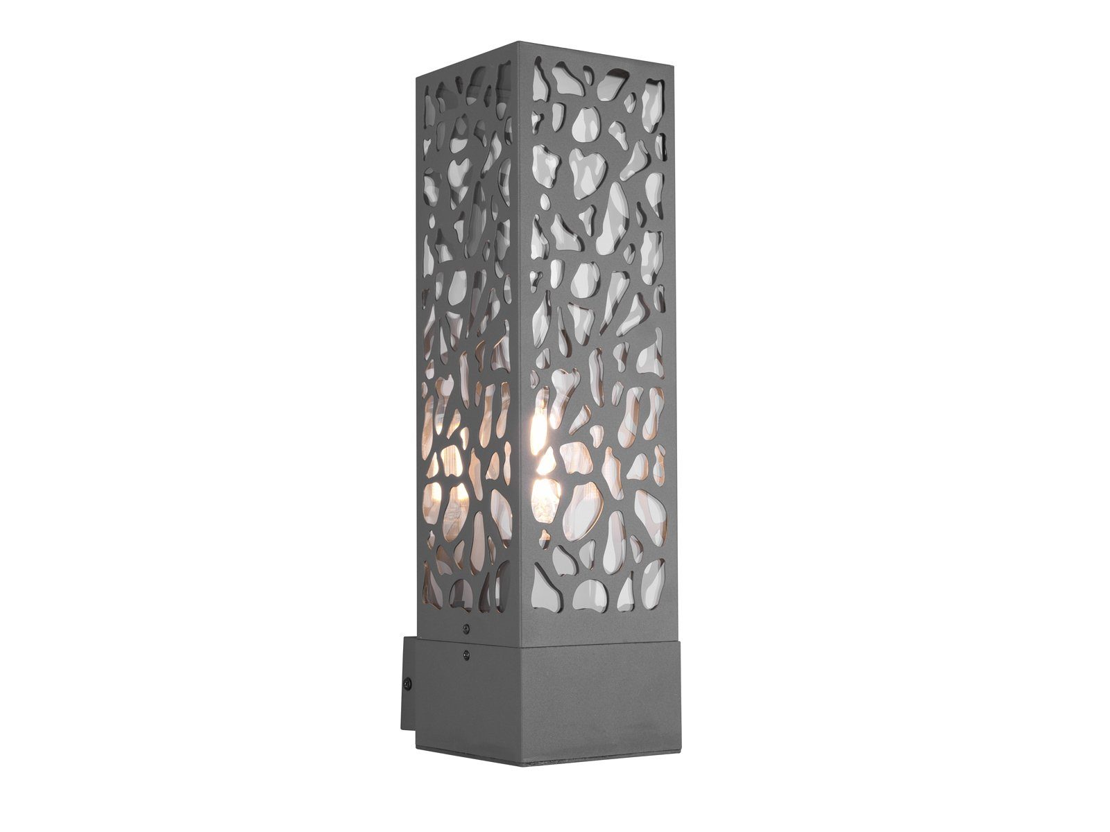 TRIO Leuchten LED Außen-Wandleuchte, LED wechselbar, Warmweiß, schmale Fassadenbeleuchtung für Hauswand, Terrassenleuchten Anthrazit