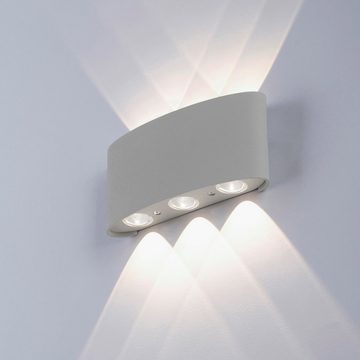 Paul Neuhaus LED Außen-Wandleuchte Carlo, LED fest integriert, Warmweiß, Schutzart IP 54, Für Außen- und Innenbereich