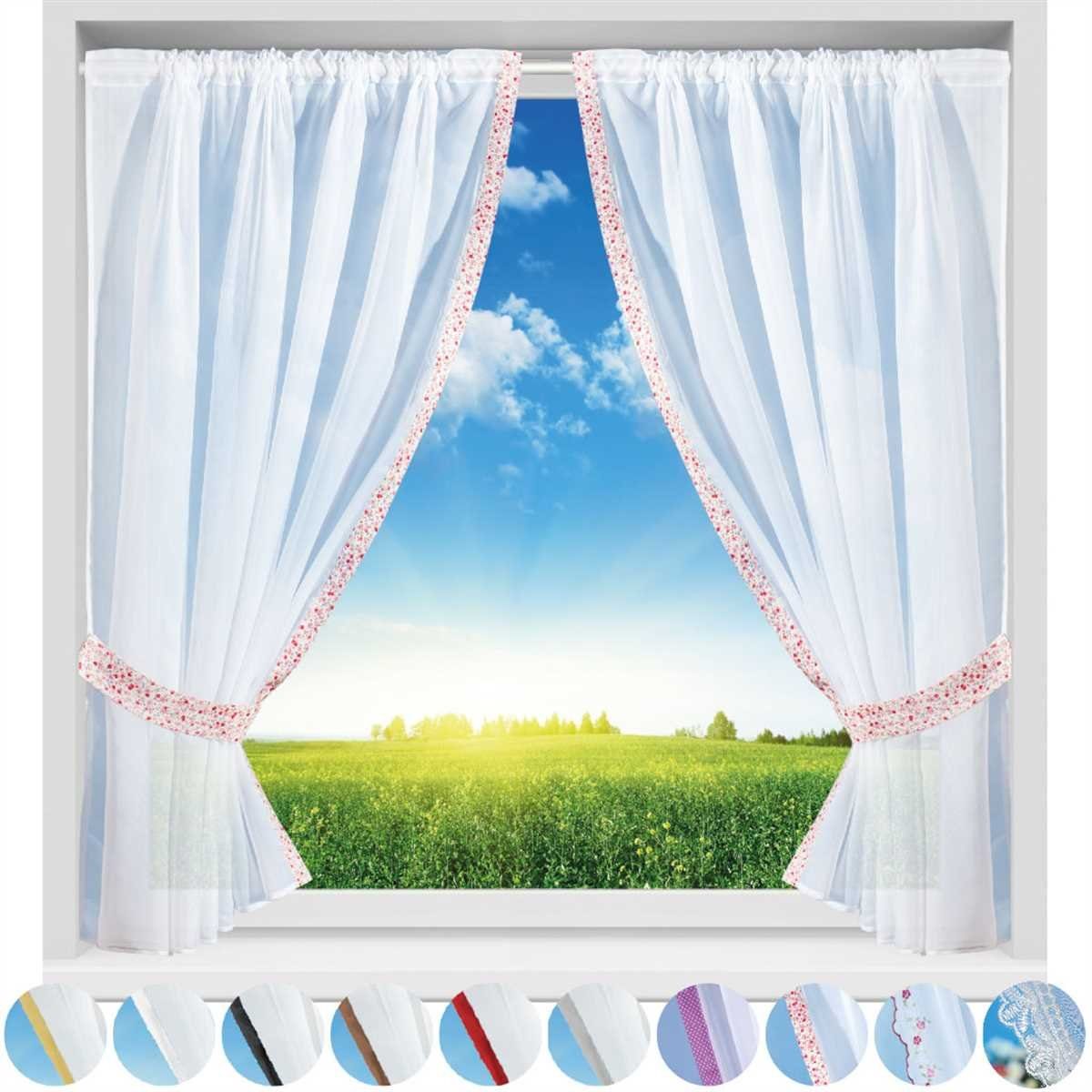 Arsvita Vorhang, Stangendurchzug, transparent, Gardinenset (2 günstig online kaufen