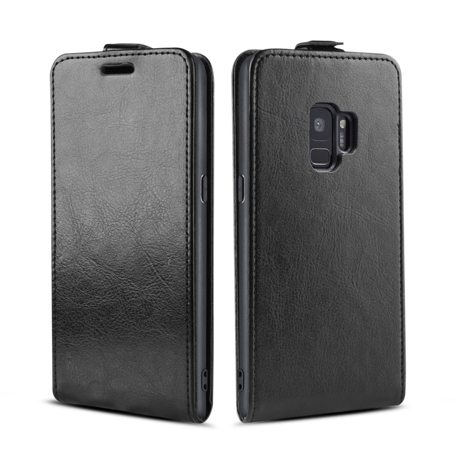 Tec-Expert Handyhülle Klapp Hülle für Samsung Galaxy S9 5.8 Zoll, 5.8", Tasche Klapphülle Case mit Kartenfach Fliphülle vertikal