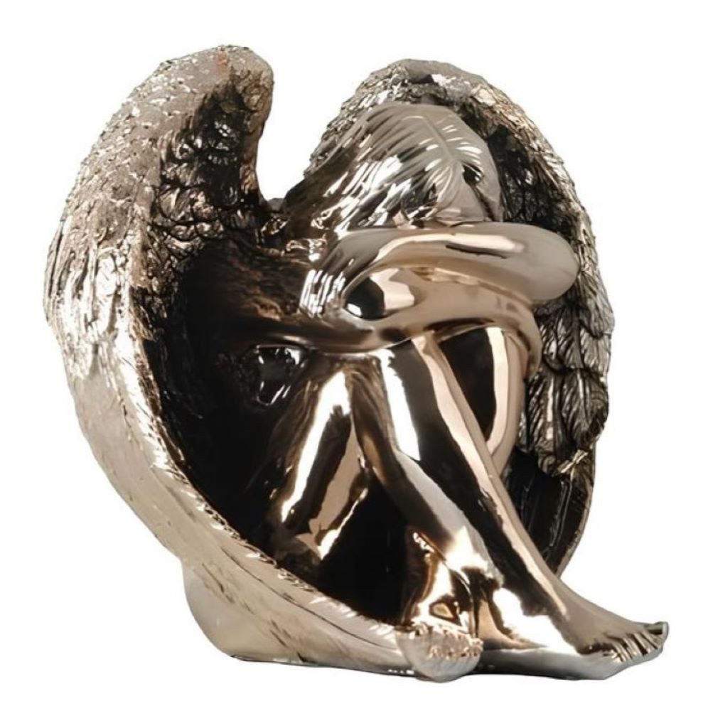 Xlmoebel Engelfigur Neue Dekorative Engelsfigur im Sitzenden Design - Statuette Skulptur (Skulptur), Hergestellt in Europa