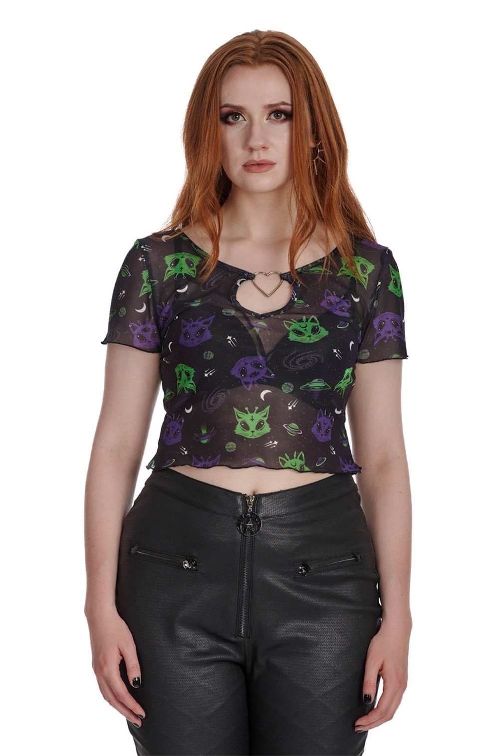 Shirttop Alien Space Cat