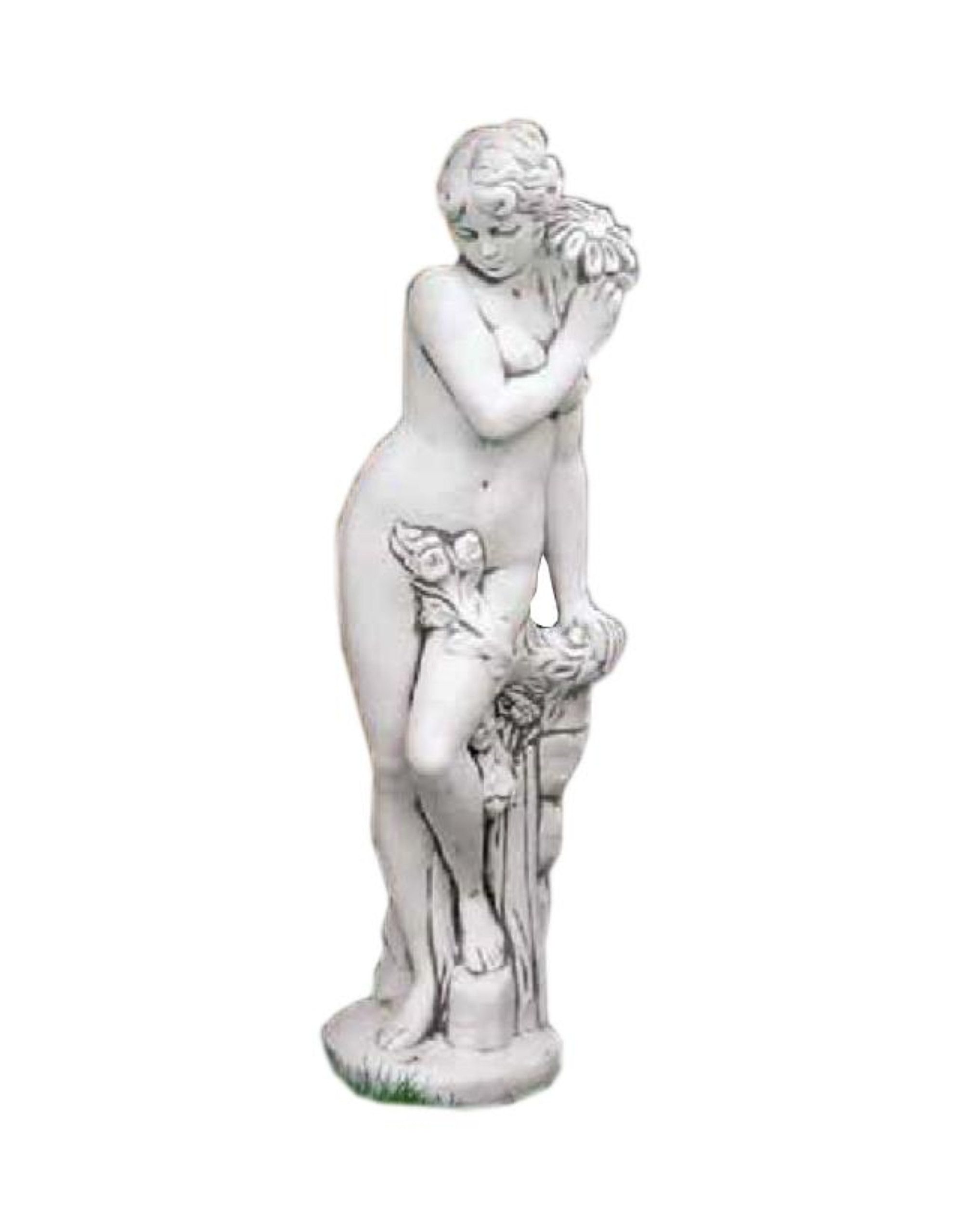 Schatzkiste1 Gartenfigur Terrassenfiguren Griechische Dekoration Steinfigur Blumenfrau 133KG
