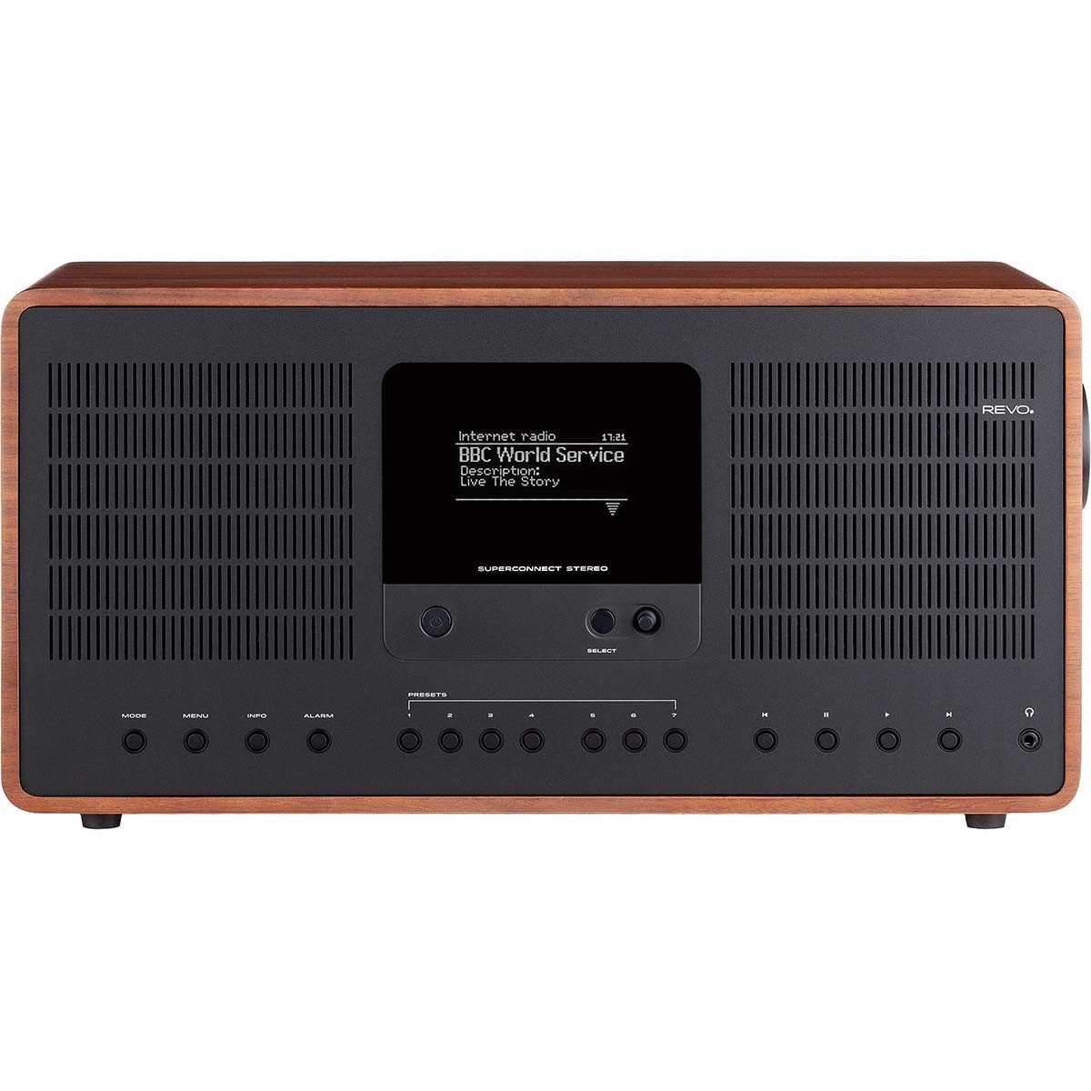 Revo 641151 Radio (Internet Radio, 15 W, DAB+/FM, Internetradio, Spotify Connect, Deezer, Bluetooth, UNDOK-App)