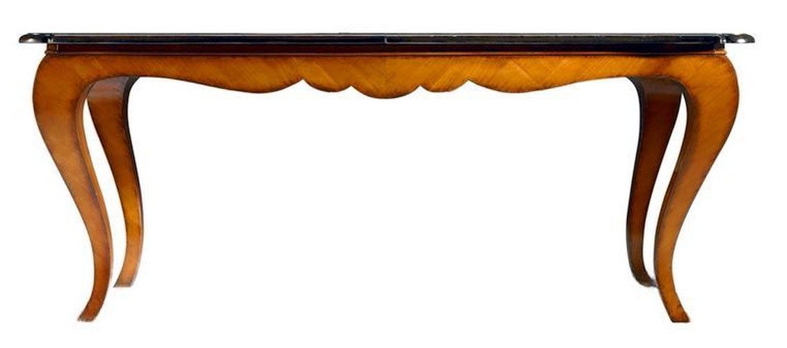 JVmoebel Esstisch Klassischer ausziehbarer Tisch aus Holz in eleganter brauner Farbe (Packung, 1-St., 1x Esstisch), Made in Europa