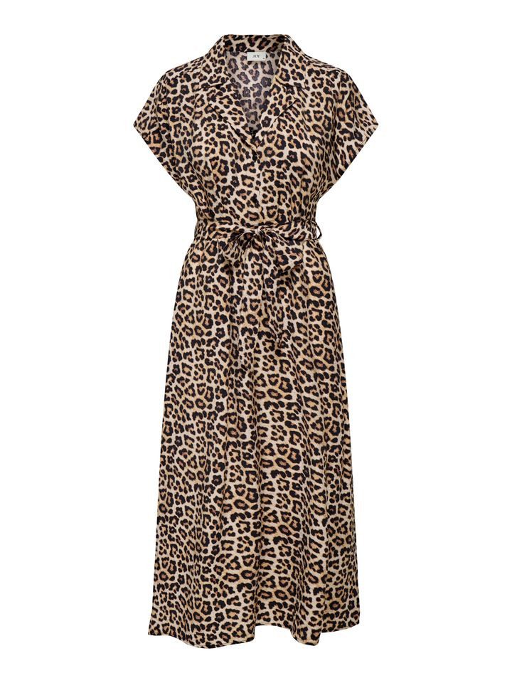 JDY Hemdblusenkleid -JDY Hemdkleid Leo-Print Lang günstig online kaufen
