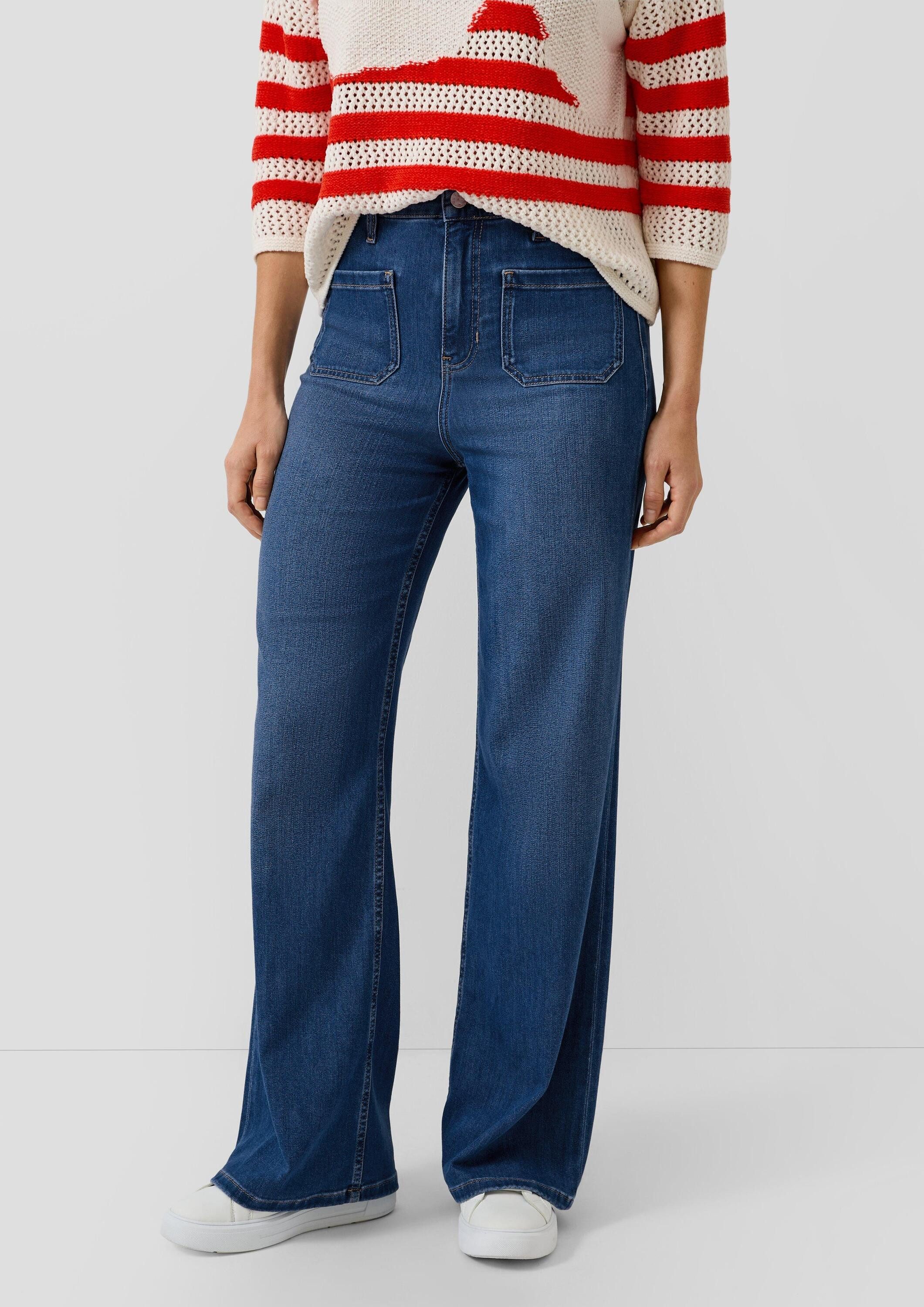 s.Oliver Weite Jeans Jeans-Hose SURI Jeans / Regular Fit / Mid Rise / Strai günstig online kaufen