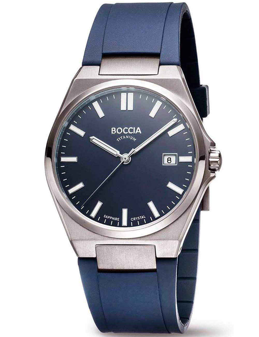 Boccia Quarzuhr Boccia 3667-01 Herrenuhr Titanium Saphirglas 39mm 5ATM Boccia 3667-01 Herrenuhr Titanium Saphirglas 39mm 5ATM