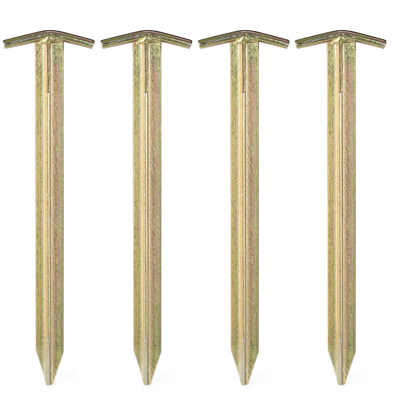 Zelthering 4x T-Profil Deluxe Stahl Hering 30 cm