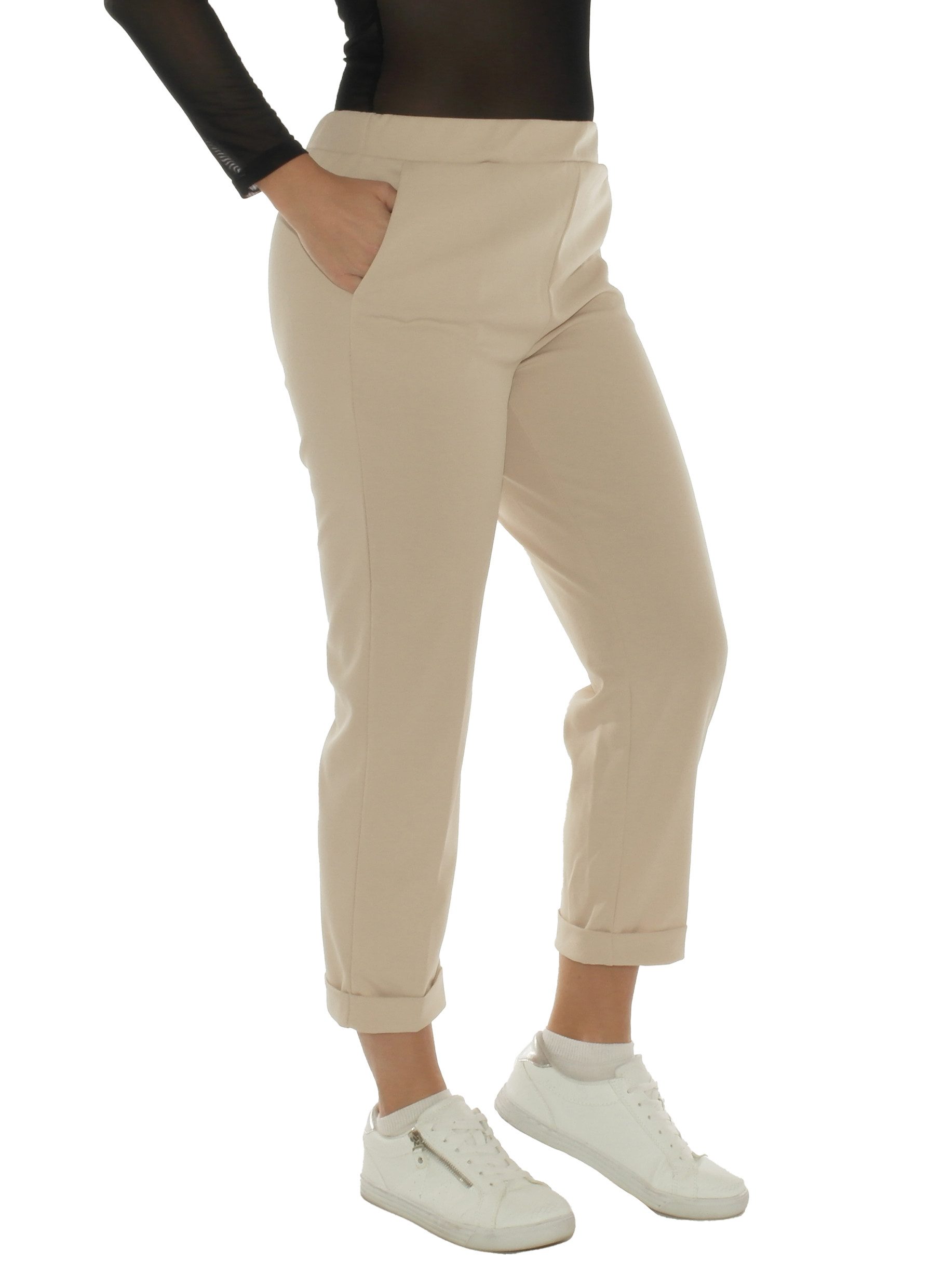 SYS Schlupfchinohose Stoffhose Damen Chinohose Slim günstig online kaufen