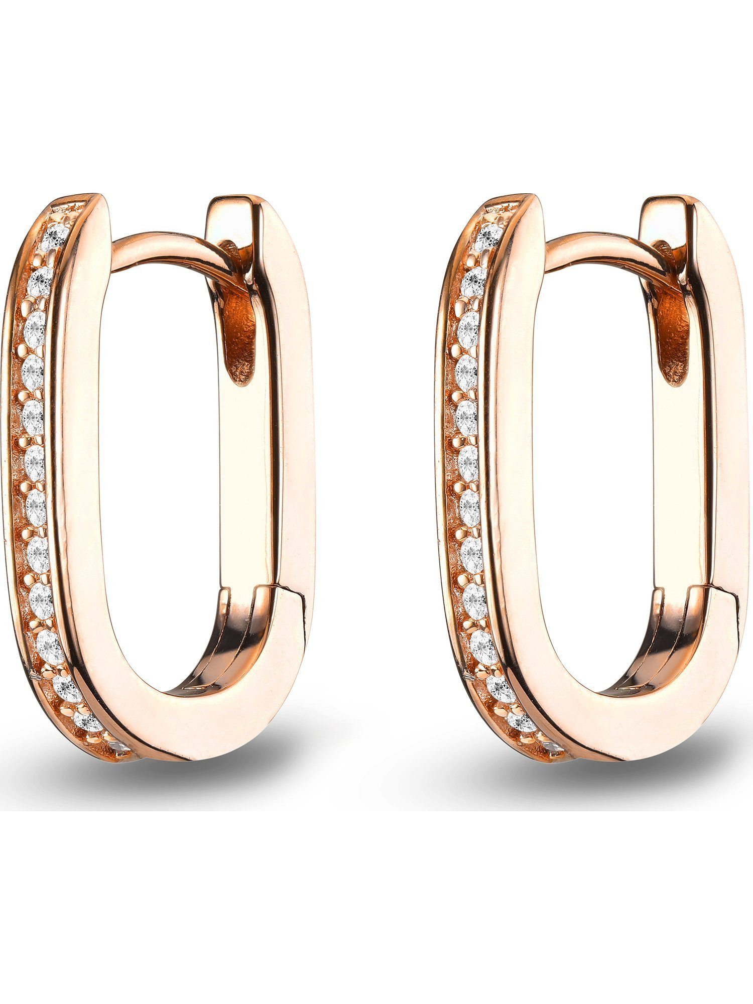 JETTE Paar Creolen JETTE Damen-Creolen 925er Silber 28 Zirkonia (Paar), LUN günstig online kaufen