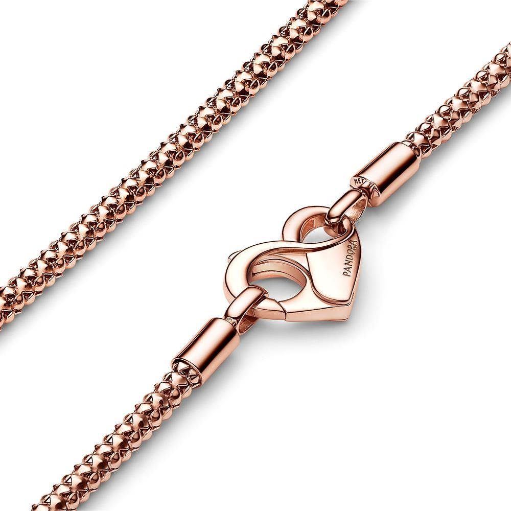Pandora Kette mit Anhänger Rosévergoldete Kette mit Herzkarabiner, Moments von PANDORA