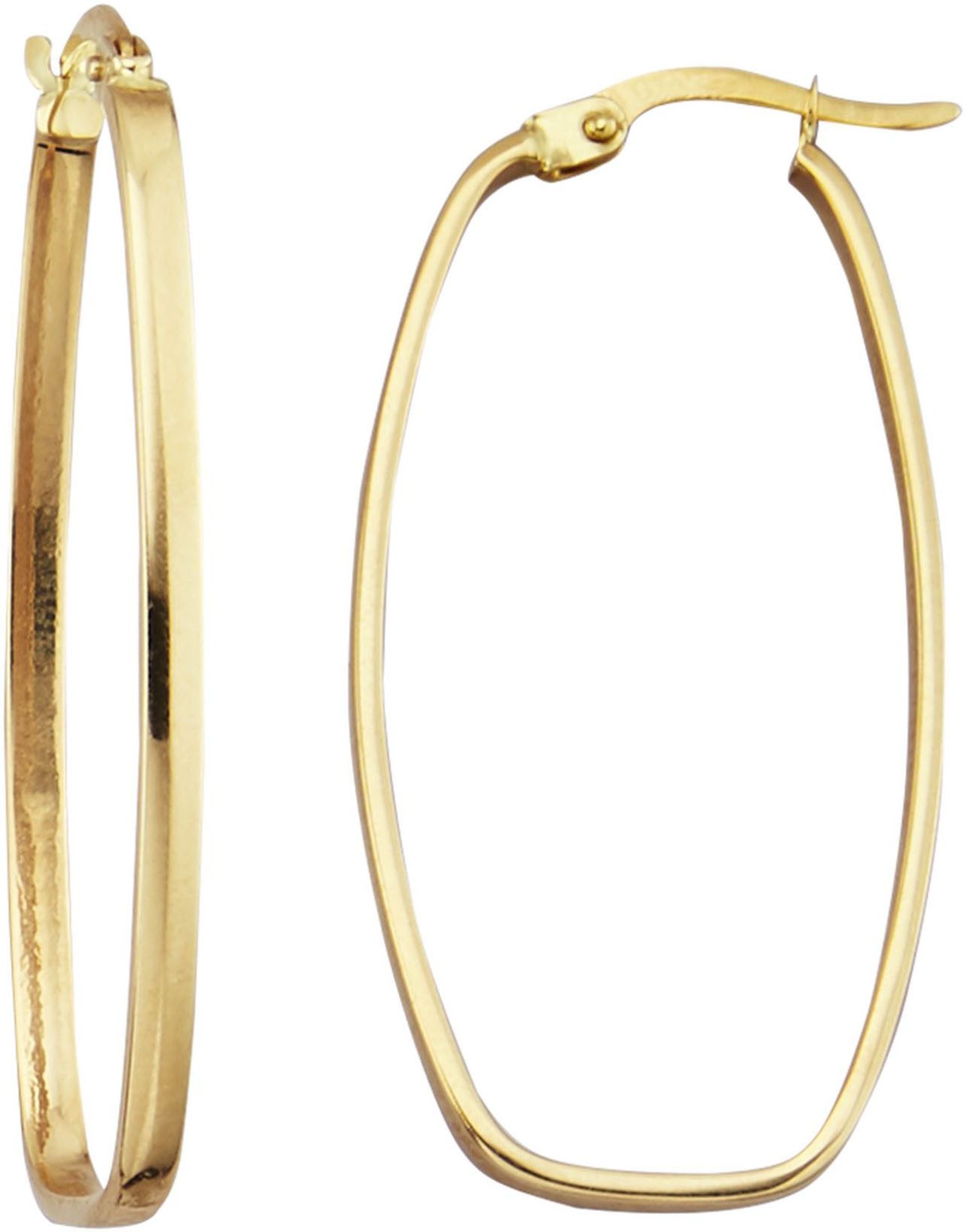 Paar Creolen Schmuck Geschenk Gold 375 Ohrschmuck Ohrringe