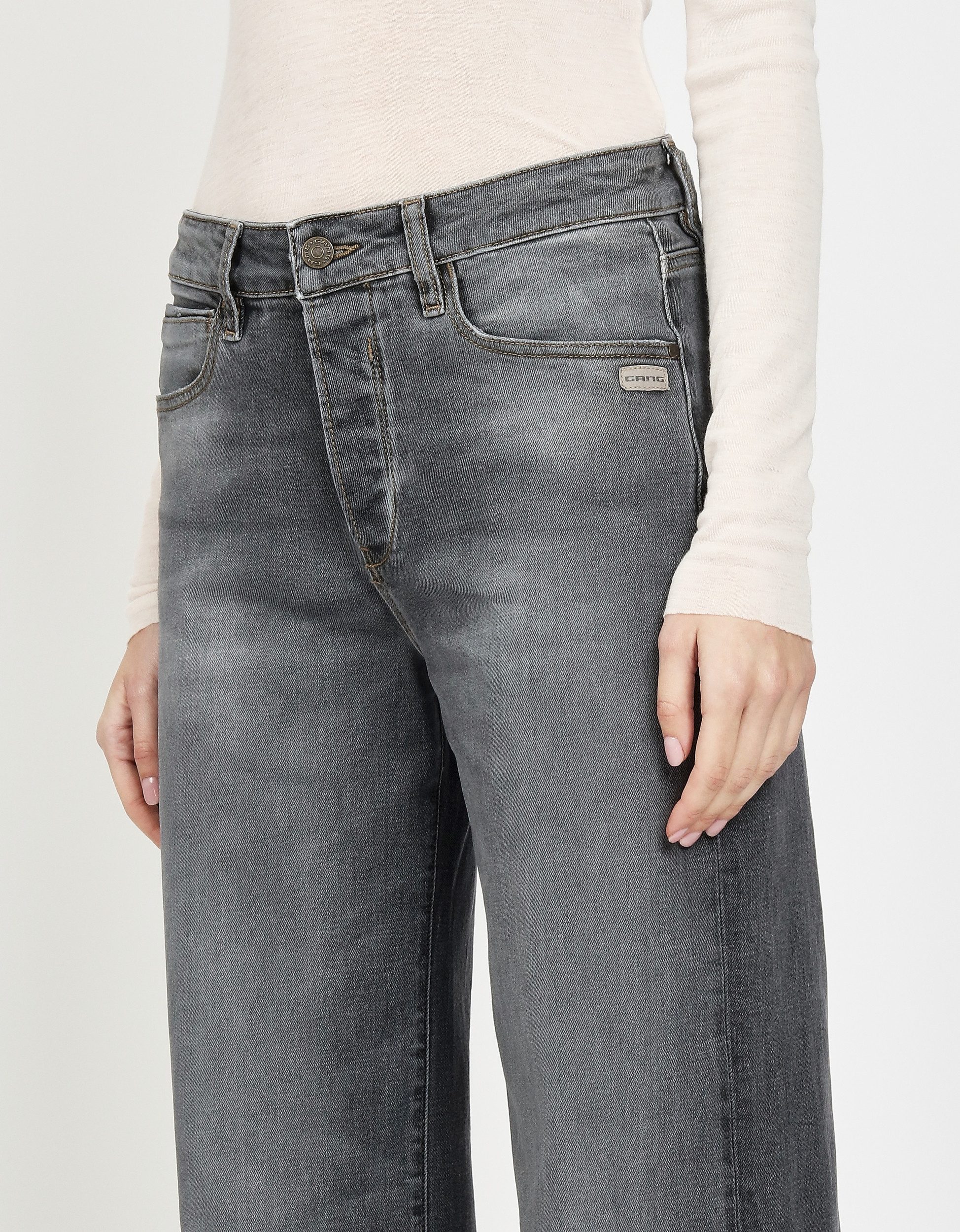 GANG Gerade Jeans - modische hochwertige graue Denim von GANG – Bild 3 von 5