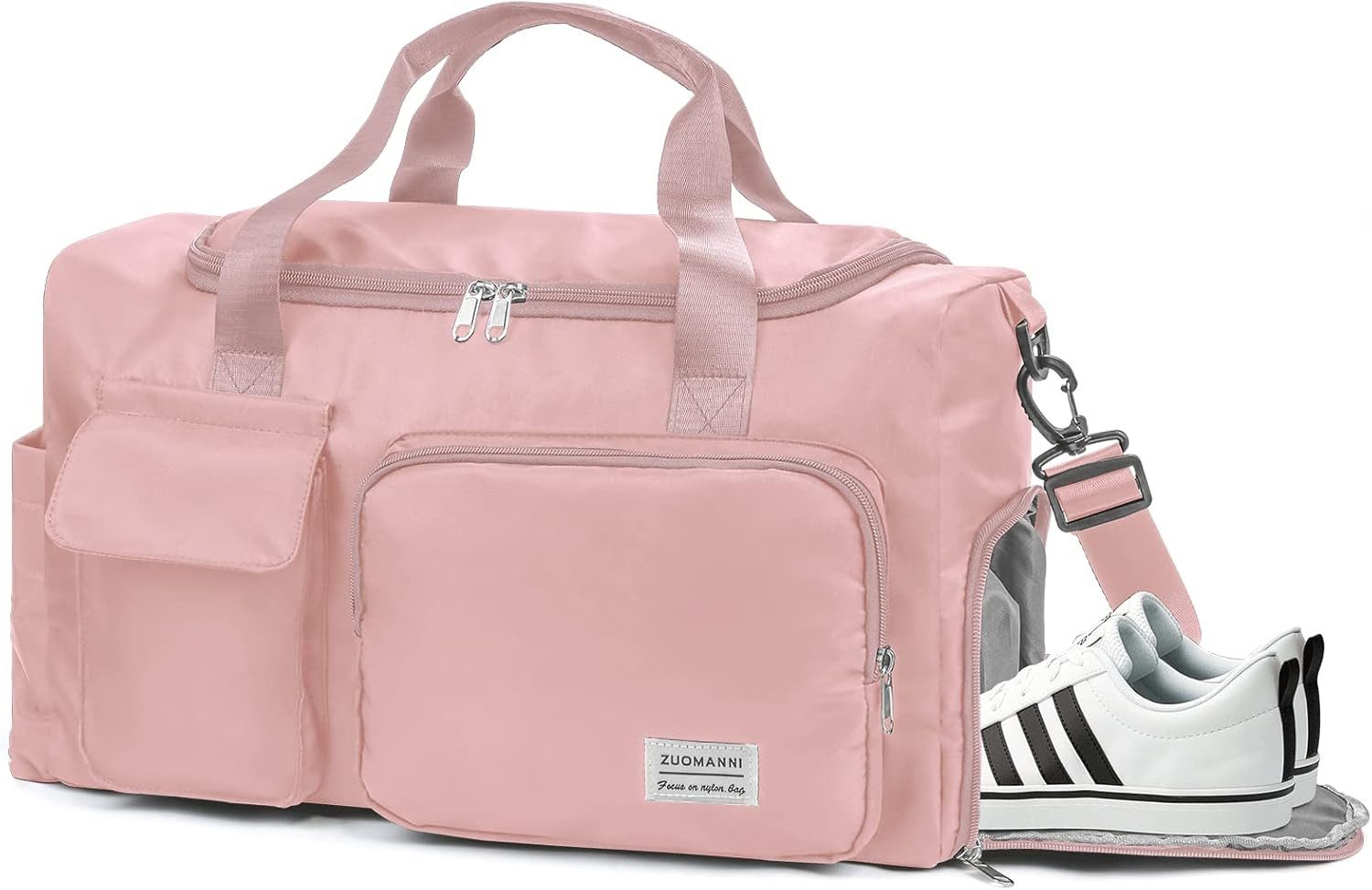 Feelhap Sporttasche Sporttasche XL Reisetasche mit Schuhfach Nassfach Fitness Tasche (Einzelartikel Sporttasche XL Reisetasche Fitness Tasche, 1 Sporttasche XL Reisetasche Fitness Tasche mit Schuhfach Nassfach), Schuhfach Nassfach viele Fächer wasserabweisend Schultergurt