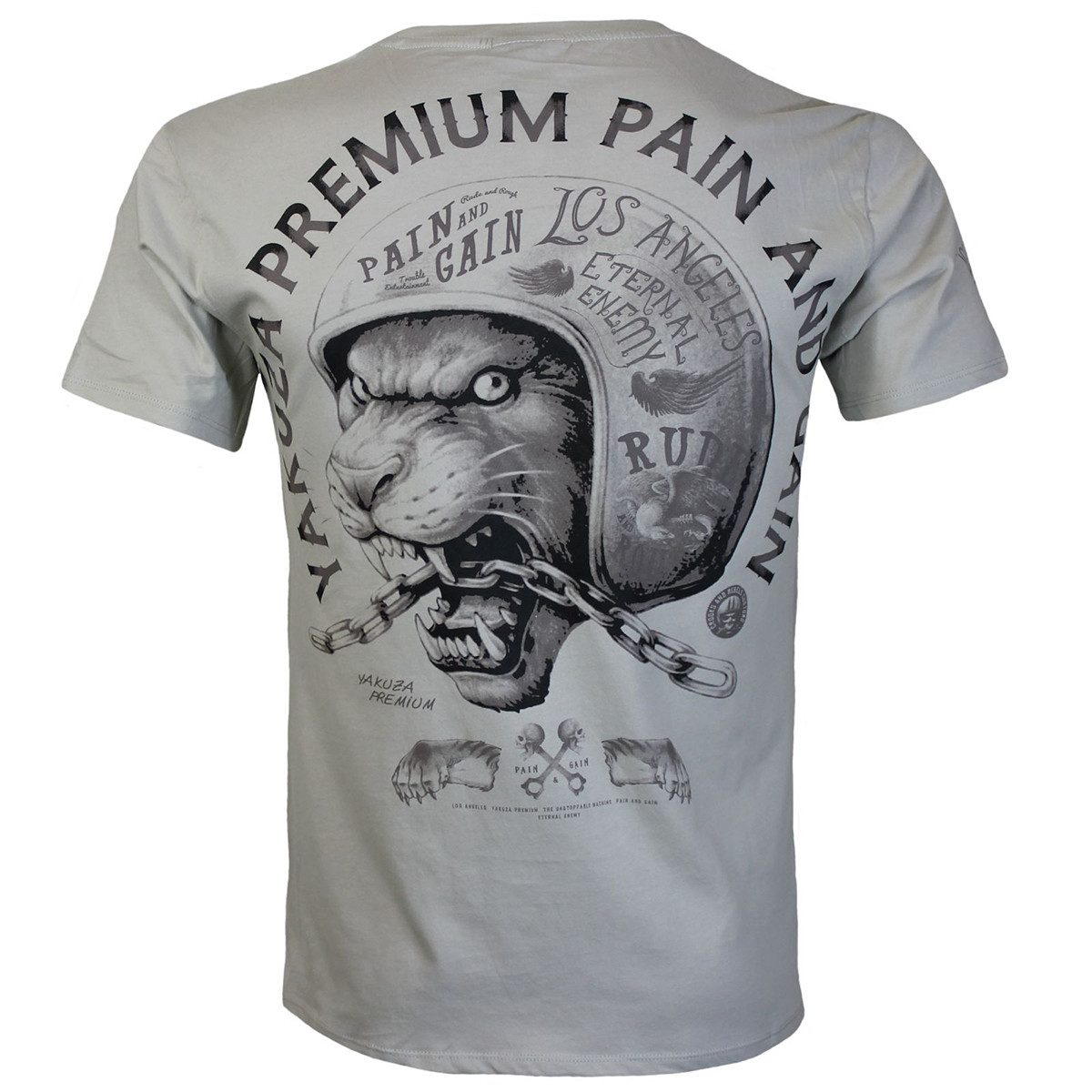 Yakuza Premium T-Shirt Yakuza Premium Herren T-Shirt 3919 light silver