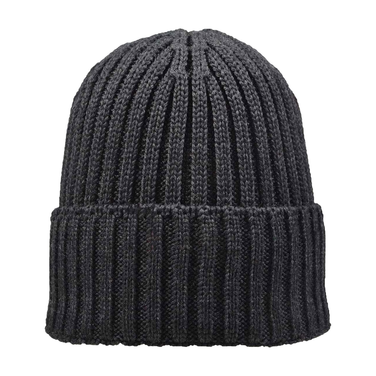 tomBrook Strickmütze 3080 Unisex Wollmütze mit Umschlag aus 100% Schurwolle - Wintermütze Strick