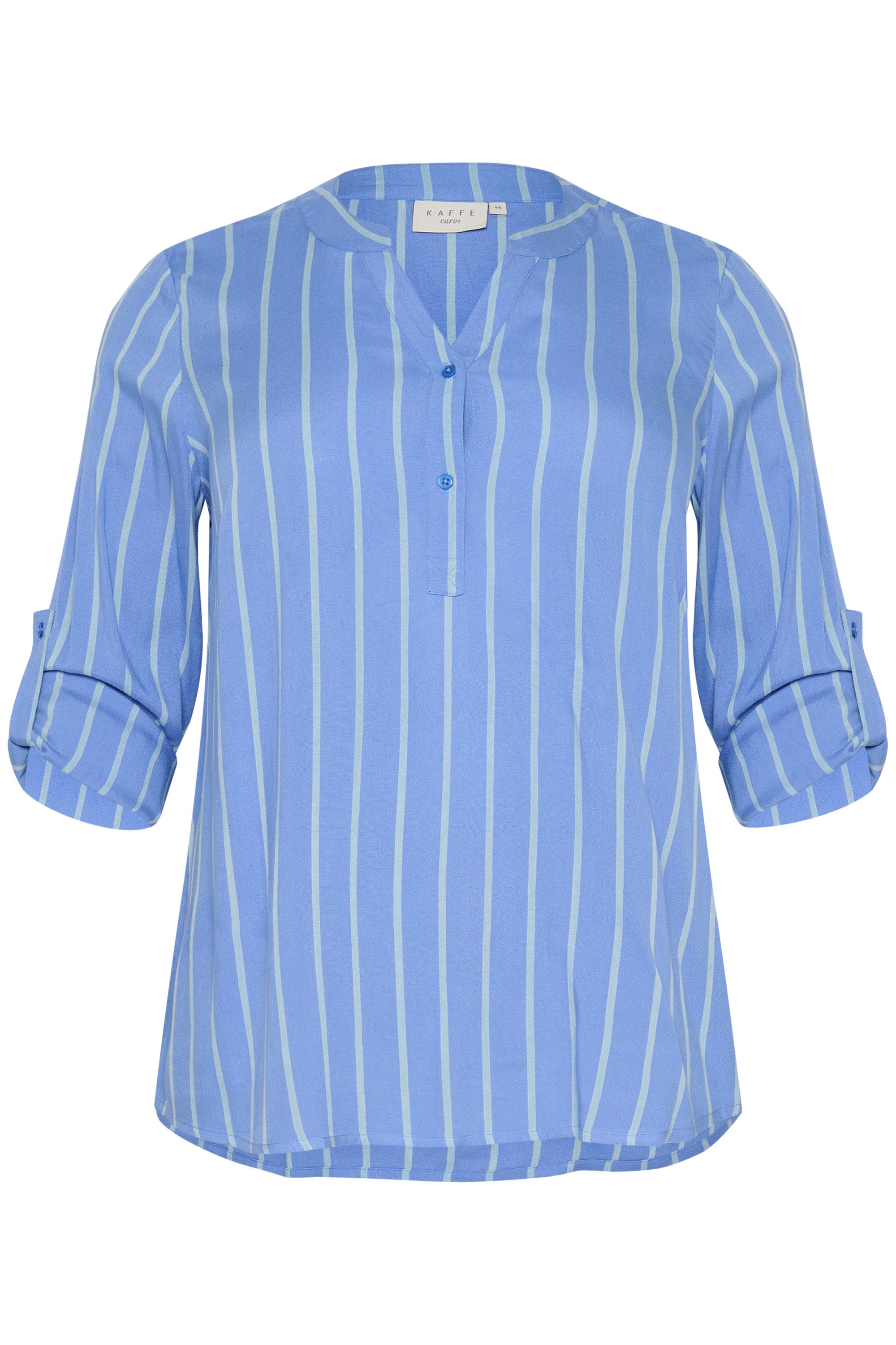 KAFFE Curve Langarmbluse Langarm-Bluse KCsida Große günstig online kaufen