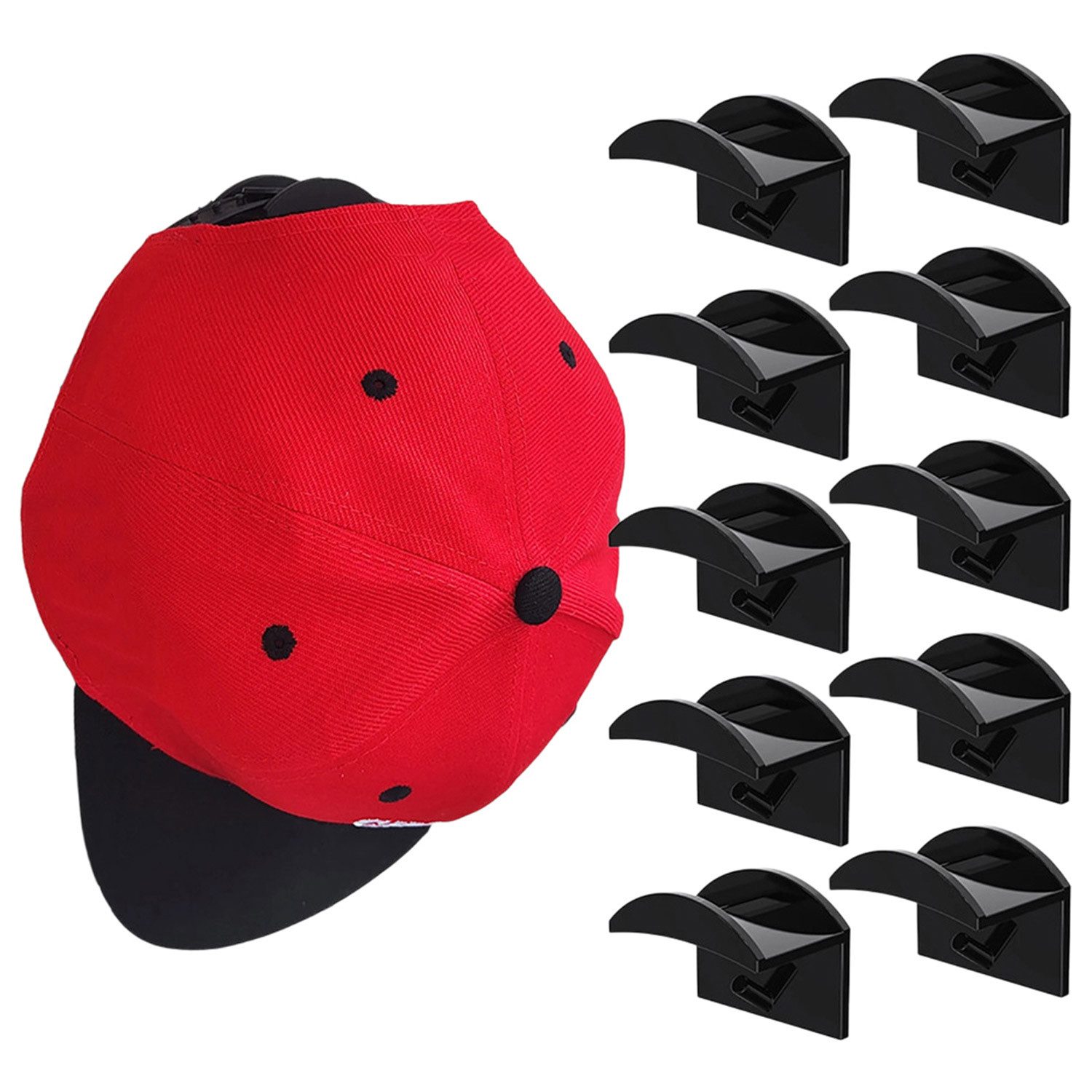 Refttenw Garderobenhaken 10er Set Cap Halterung günstig online kaufen