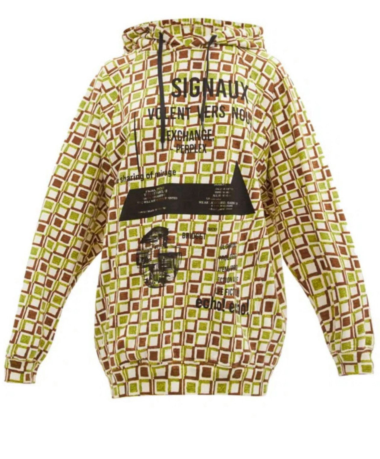 PRADA Kapuzensweatjacke Signaux geometrischen Muster Jacke Signaux Geometric-Print