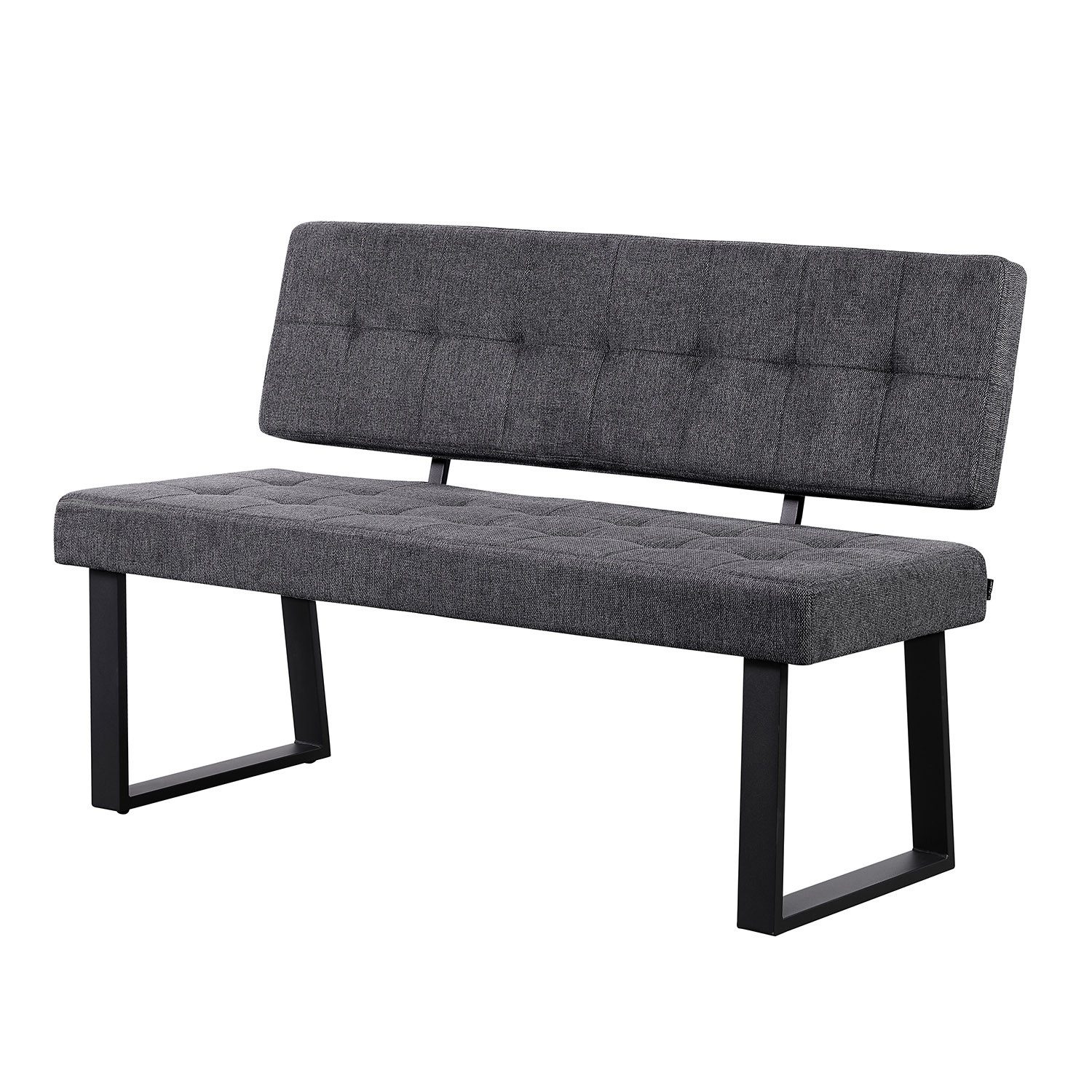 B&D home Essbank SIGFRID (1-St), gepolstert, Metallgestell, mit/ohne Rückenlehne, in 100/120/140/160cm