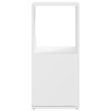 furnicato Bücherregal Drehregal Weiß 34,5x34,5x75,5 cm Holzwerkstoff