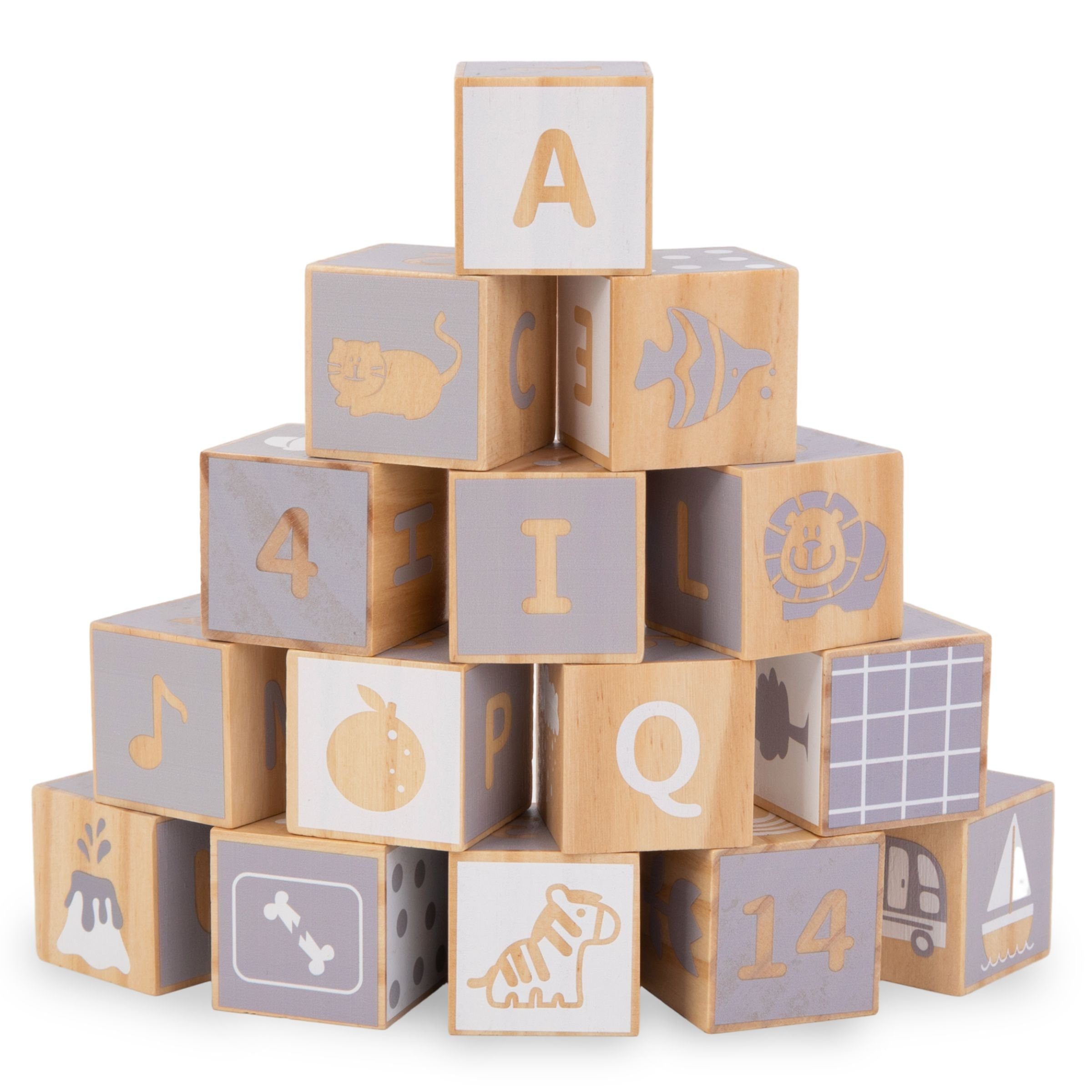 Mamabrum Lernspielzeug Holzspielzeug-Set - Montessori Lernspielzeug für Kleinkinder