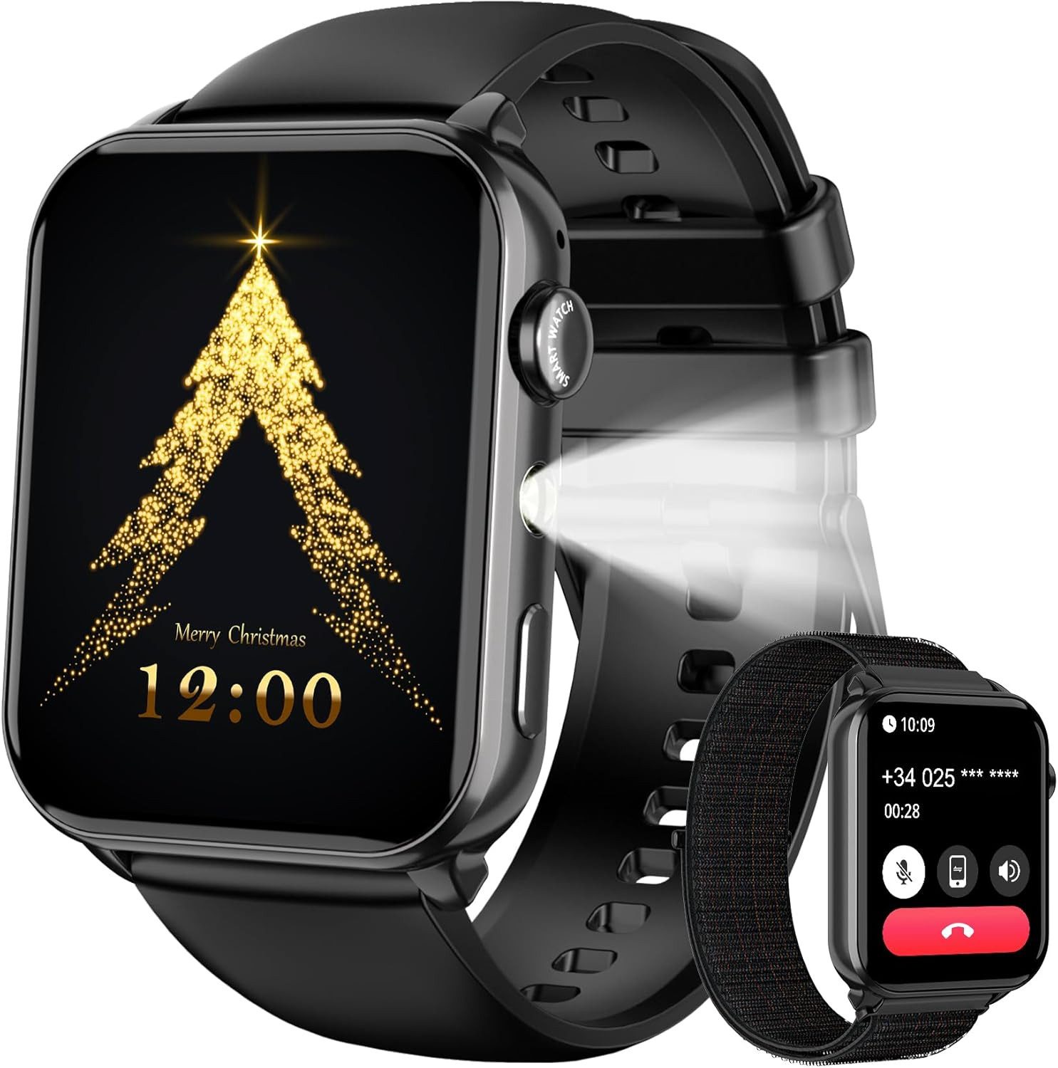 Baolubao Smartwatch Smartwatch (4,8 cm, Andriod ios), MULTIFUNKTIONALE SMARTWATCH