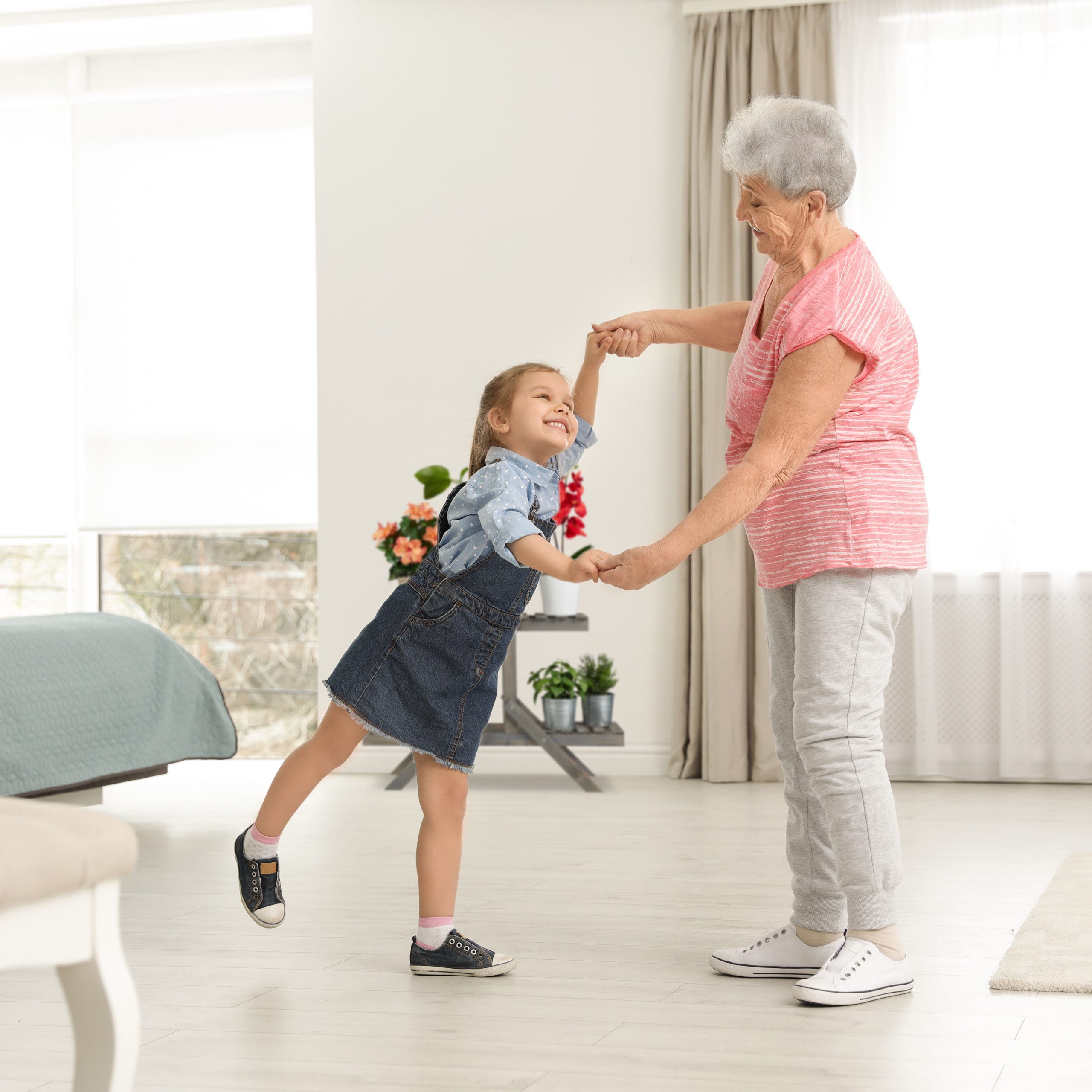 relaxdays Blumenständer Blumentreppe Holz mit 3 Stufen, grau