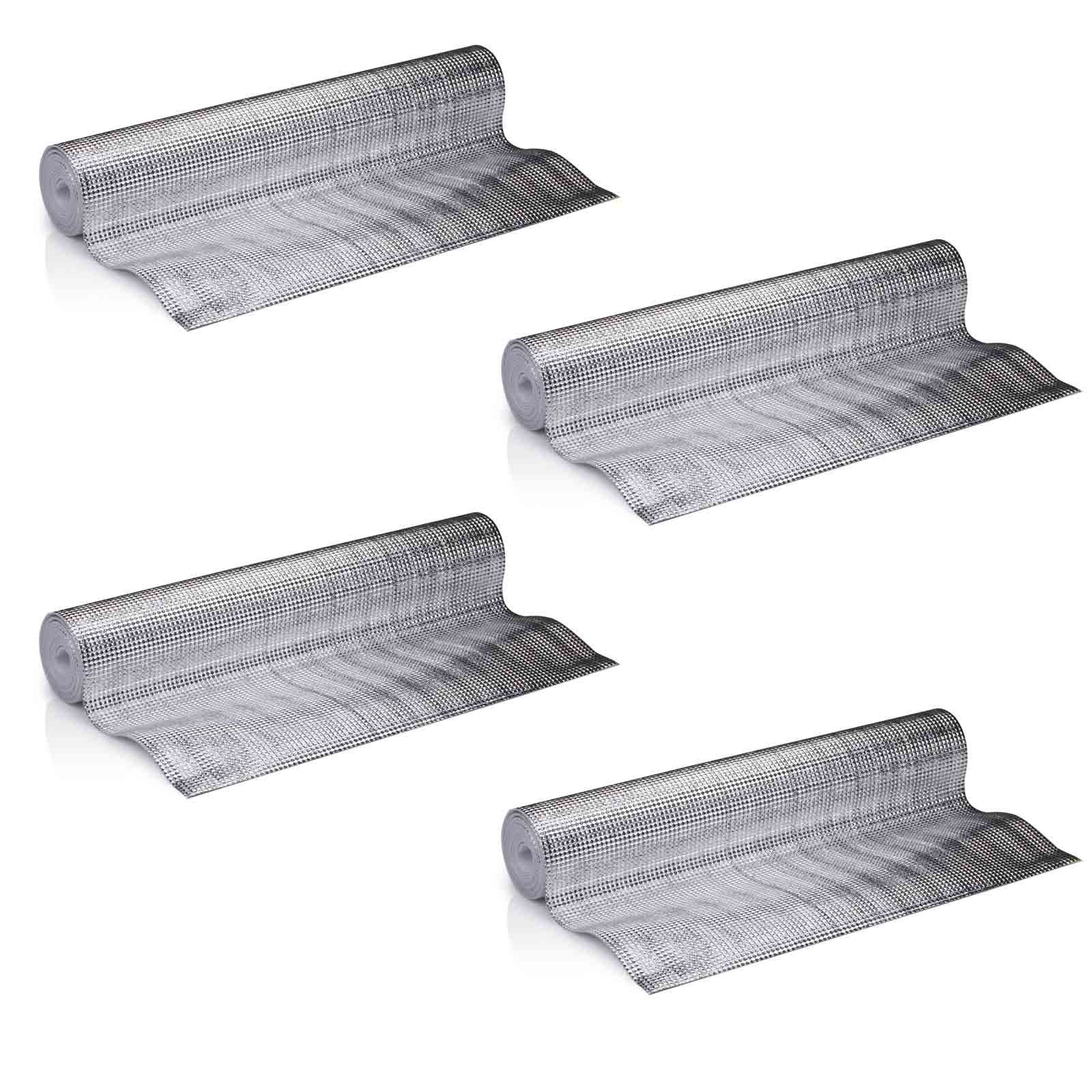 HAC24 Heizkörperreflexionsfolie Heizkörper Reflexionsfolie Heizung Isolierfolie Isoliermatte, (4-St), 2,5 m x 50 cm Zuschneidbar