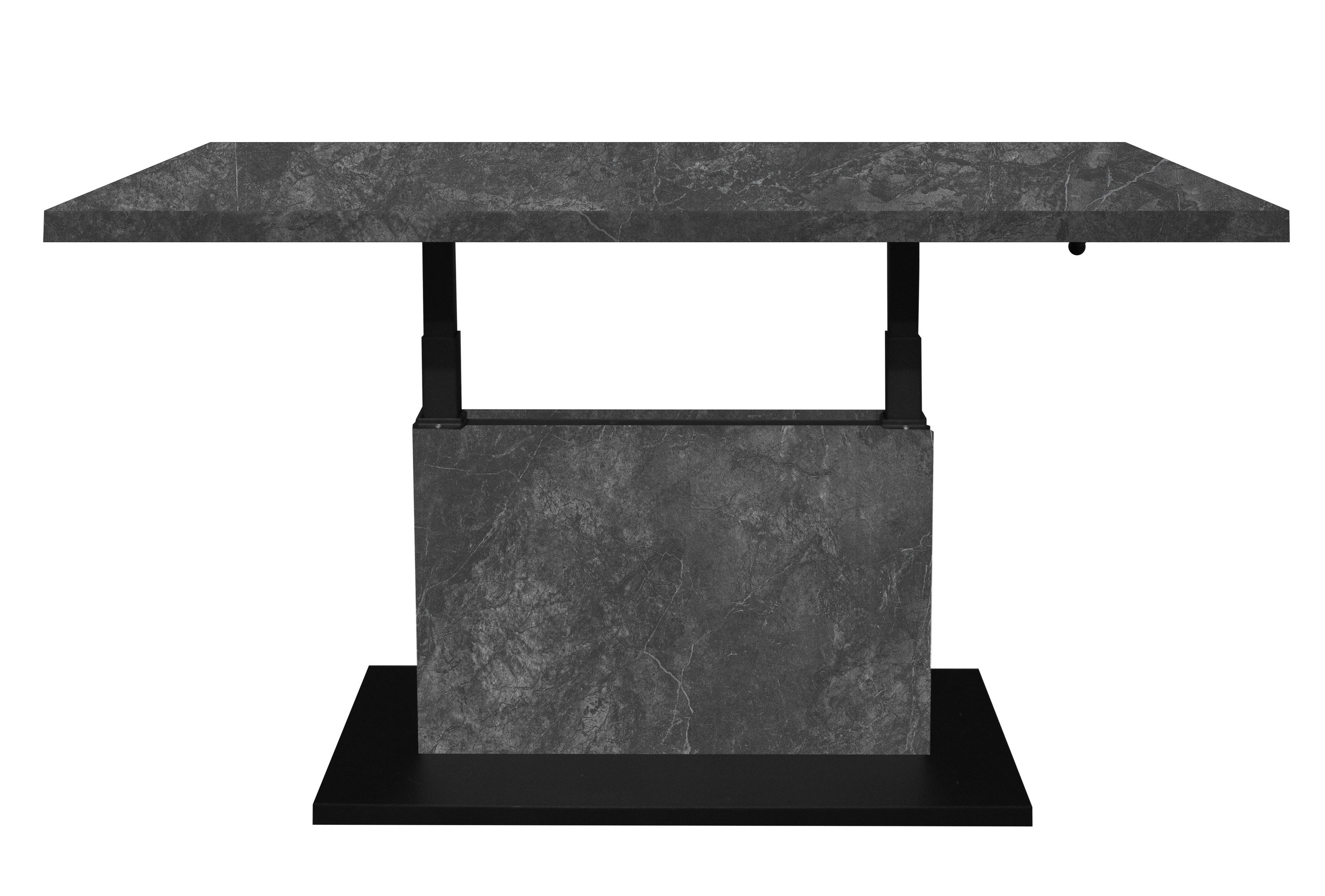 Mäusbacher Couchtisch höhenverstellbar, keramik optik grau / schwarz - 120x günstig online kaufen