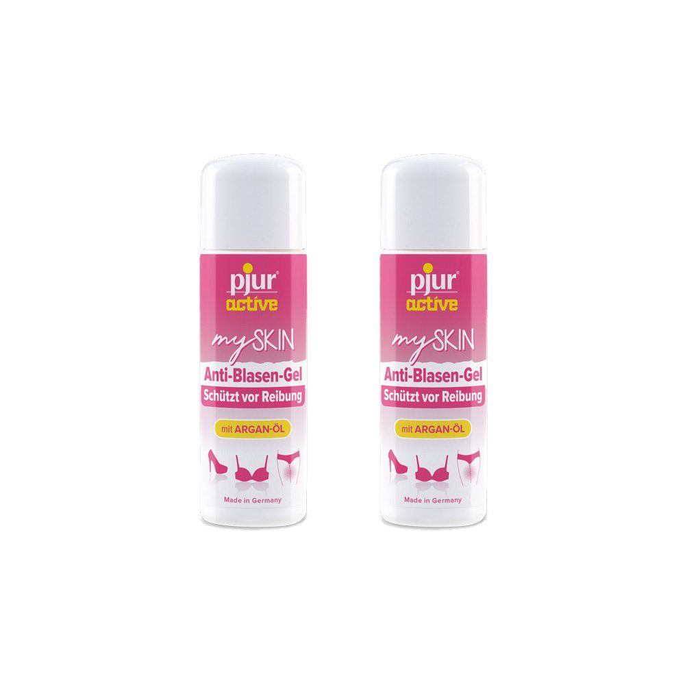 pjur Hautpflegegel pjuractive mySKIN 2x 30ml - Anti-Blasen-Gel, gegen Reibung, mit Arganöl und Vitamin E - Vegan - Made in Germany