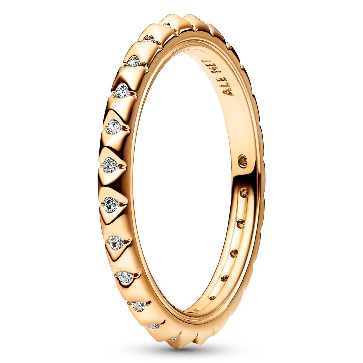 Pandora Fingerring DamenPyramiden Goldfarben günstig online kaufen