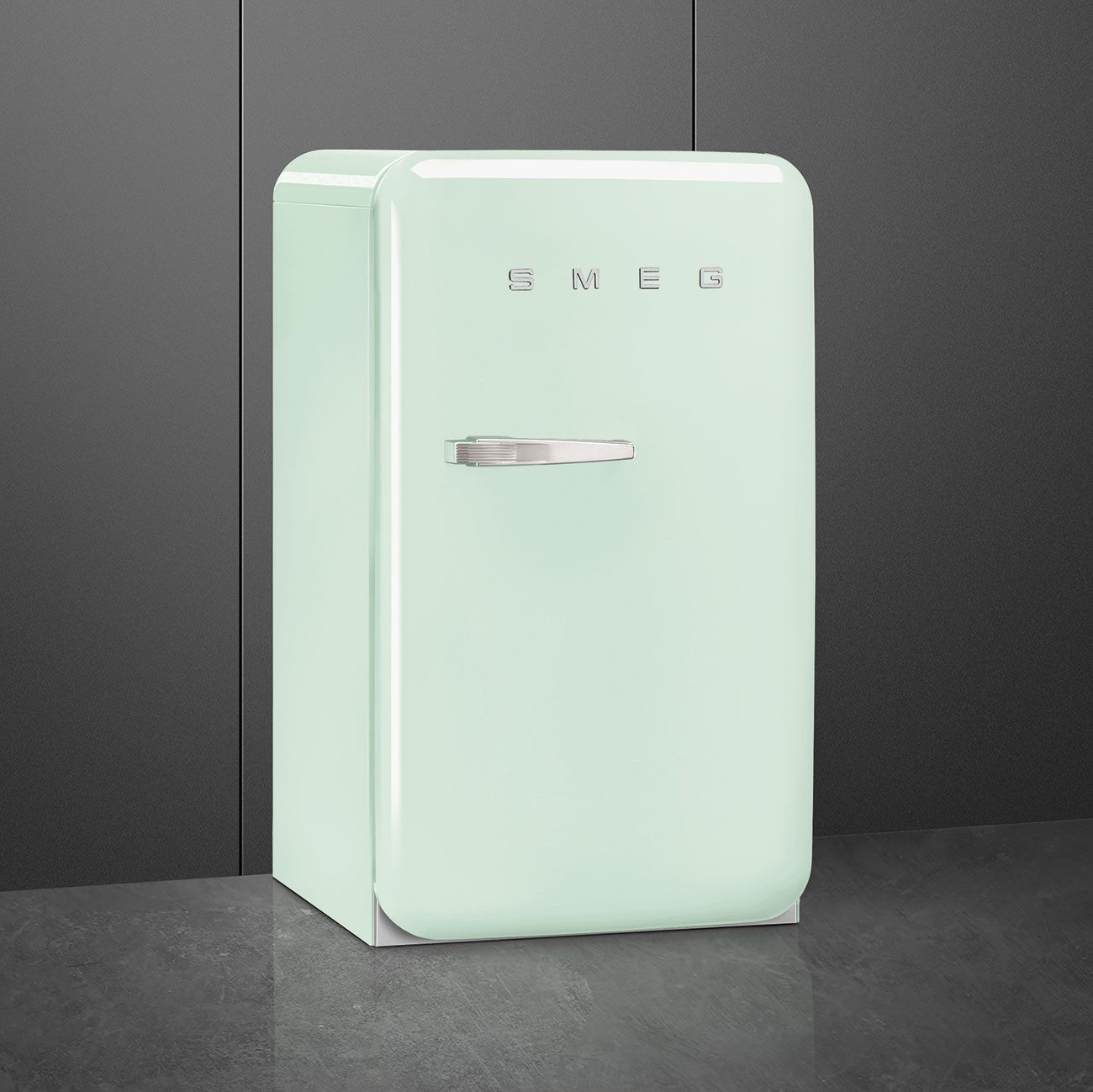 Smeg Kühl-/Gefrierkombination FAB10RPG6, 97.0 cm hoch, 54.5 cm breit, Retro-Design, Kompakter Kühlschrank mit intergriertem Gefrierfach