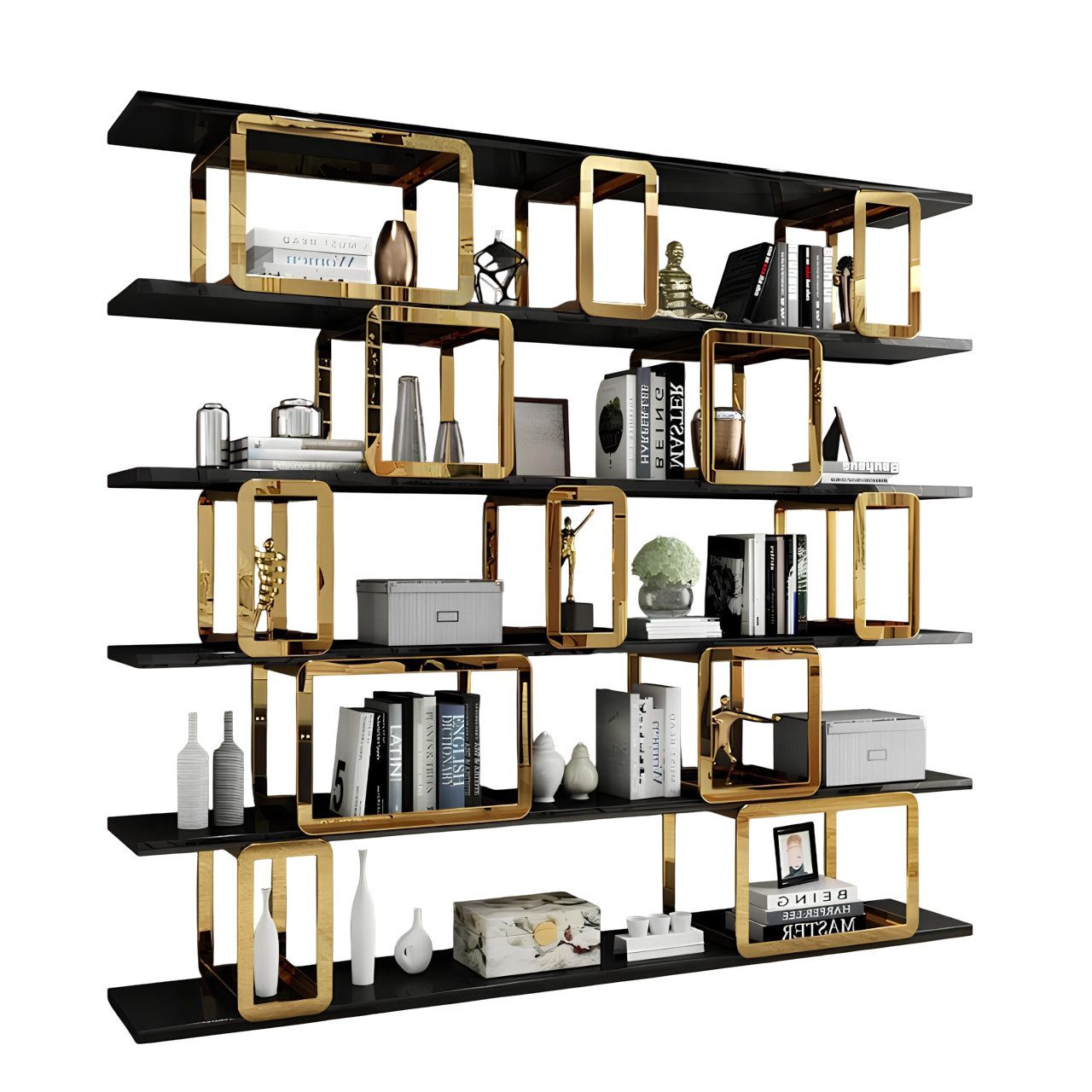 Xlmoebel Mehrzweckregal Design-Regal aus Edelstahl für stilvolle Wohnräume, 1-tlg., Hergestellt in Europa