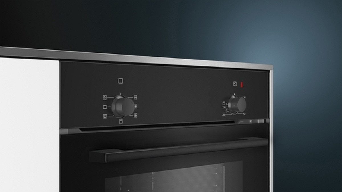SIEMENS Backofen-Set iQ100 EQPOWER03I, mit Auszug nachrüstbar, Halogenleuchte, 3-fache Türverglasung