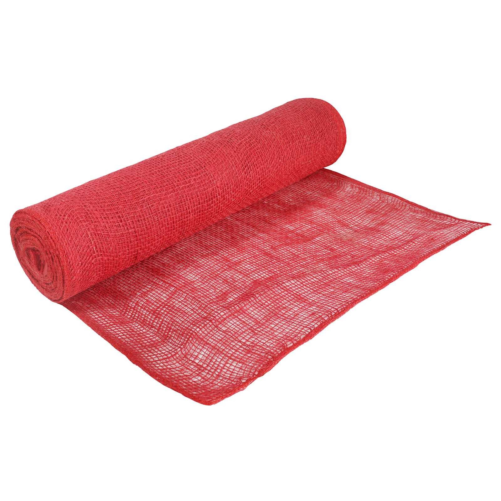 vidaXL Hängedekoration Juterolle 50 x 5000 cm Rot (1 St)