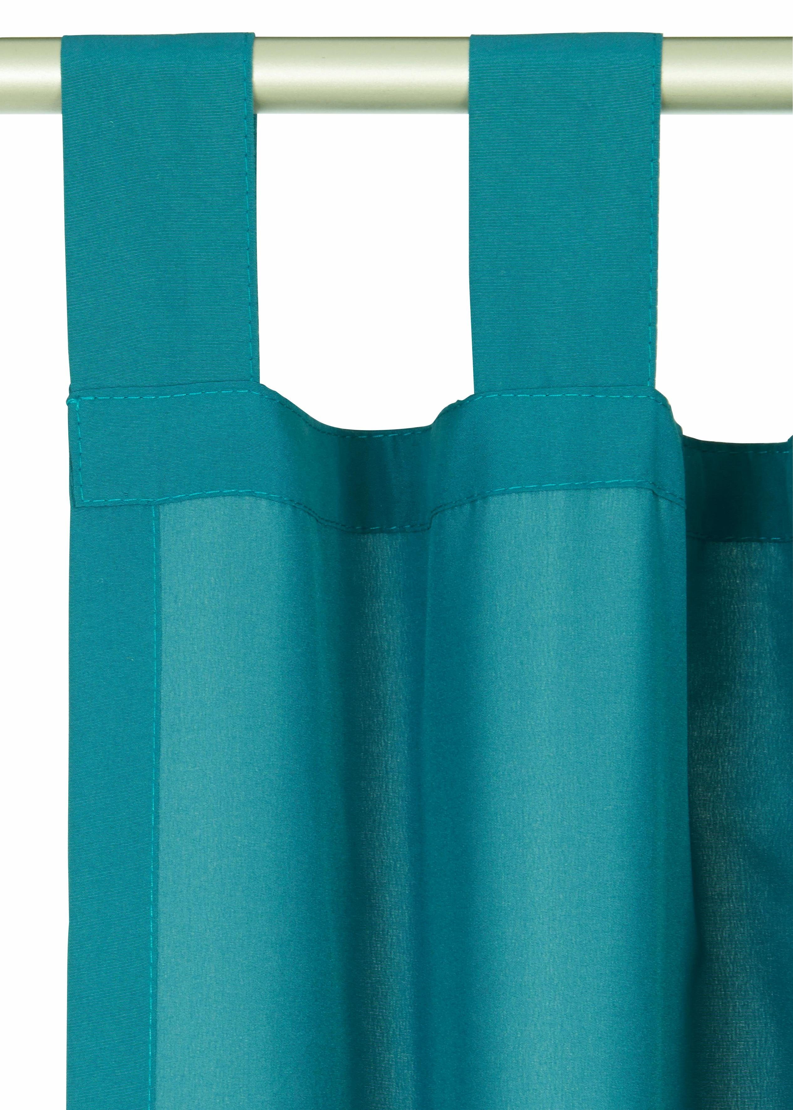 OTTO home Vorhang Parry (2 St), Schlaufen, blickdicht, Polyester, 2-er Set, blickdicht, monochrom, basic