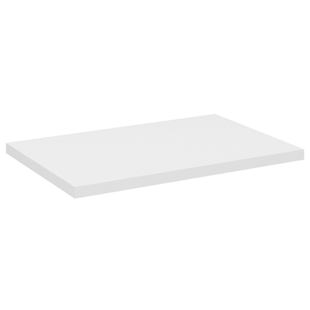 Lomadox Waschtischplatte NEWPORT-56-WHITE, Abdeckplatte, weiß, ca. 60x40cm