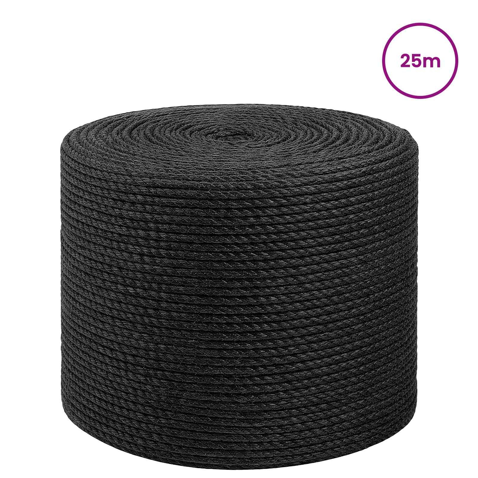 vidaXL Seil Juteseil 8 mm Schwarz 100% Tossa Jute (1-tlg)