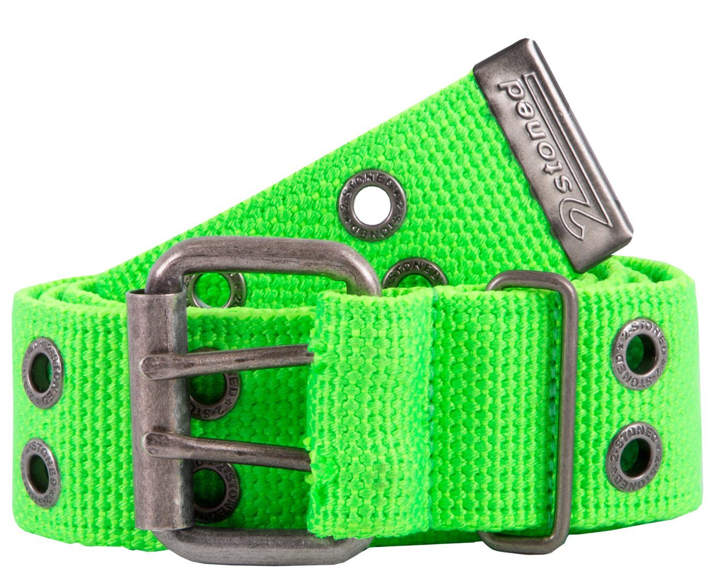 2Stoned Nietengürtel Stoffgürtel Unisex mit Dornschließe, 4 cm breit, 95 cm günstig online kaufen