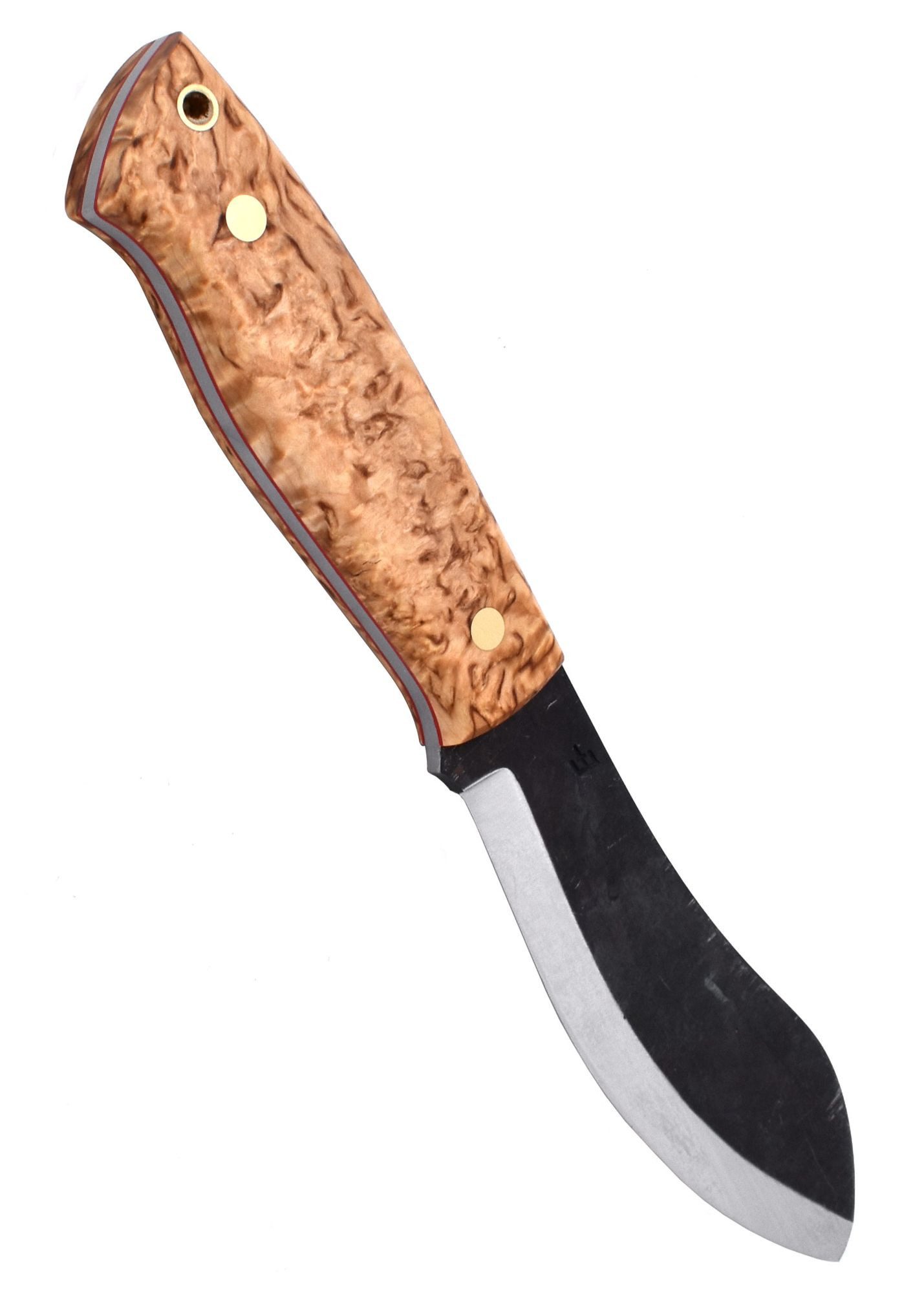 Brisa Knives Taschenmesser Brisa Nessmuk 125 - Stabilisierte Maserbirke, Scandi
