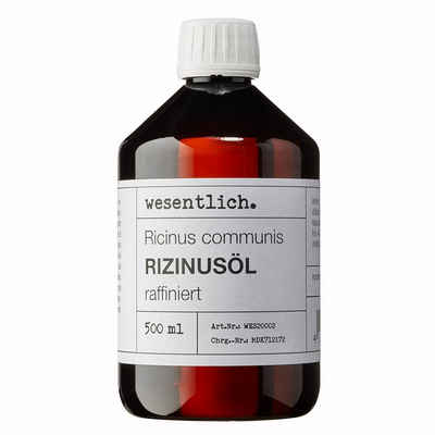 wesentlich. Körperöl Rizinusöl raffiniert (500ml) - ohne Zusatzstoffe - von wesentlich.