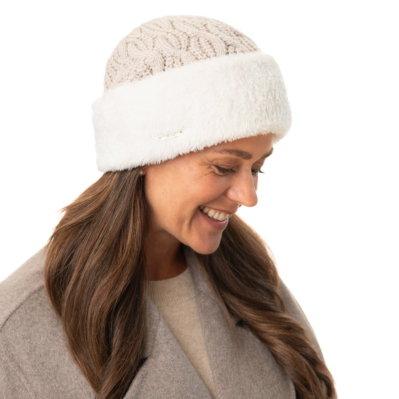 Seeberger Beanie (1-St) Beanie mit Umschlag