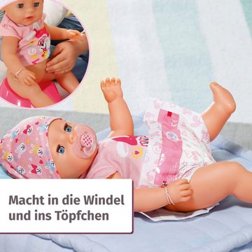 Baby Born Babypuppe Magic Girl, 43 cm (Set, 13-tlg), mit 10 lebensechten Funktionen