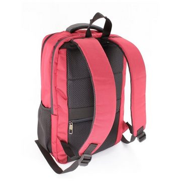 SHG Freizeitrucksack Rucksack Schulrucksack Sportrucksack Fahrradrucksack Kurierrucksack (rot), Cityrucksack Backpack Notebook_Rucksack 15,6"