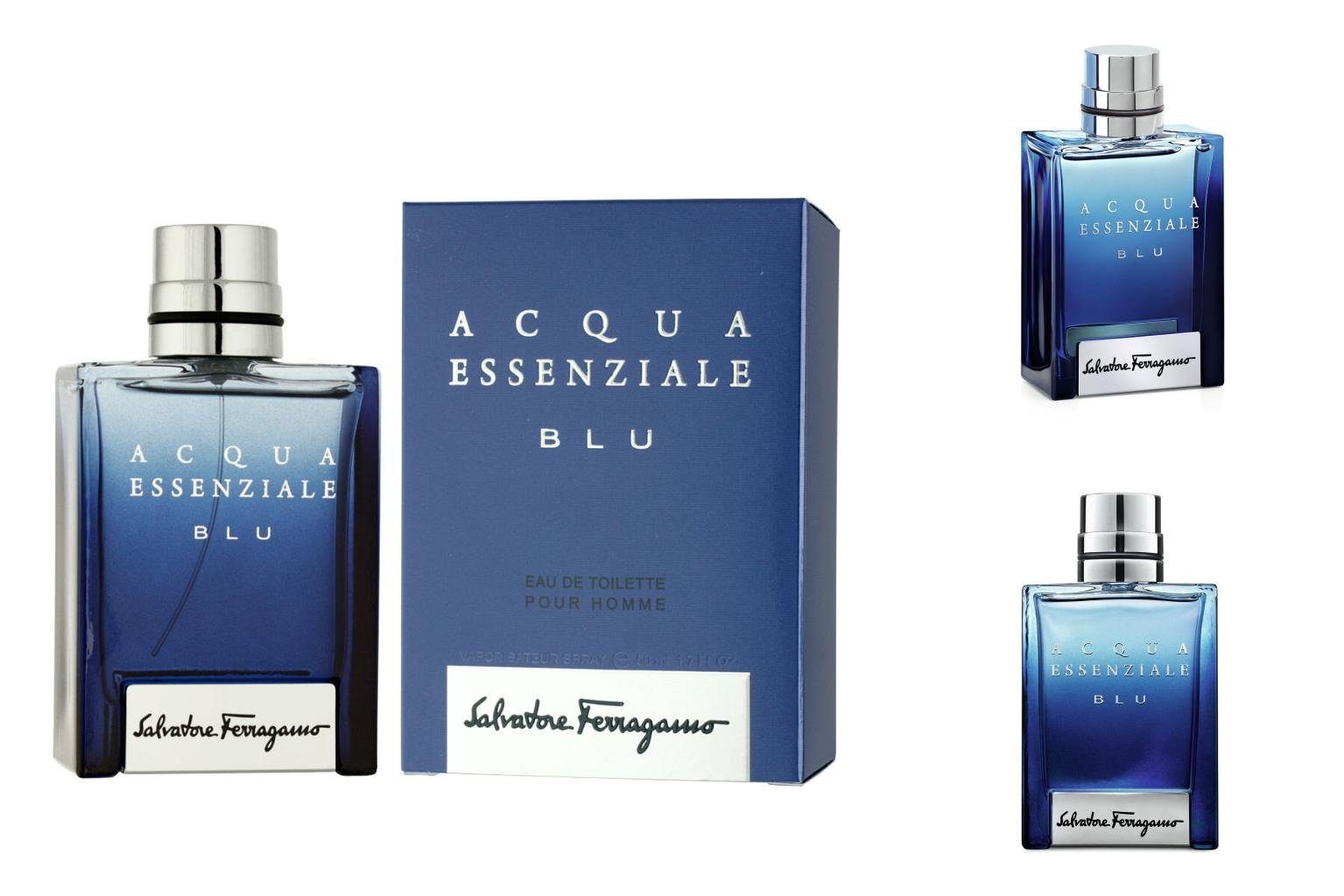 Salvatore Ferragamo Eau de Acqua Essenziale de Eau Blu Toilette ml Salvatore Toilette 50 Ferragamo Herrenp